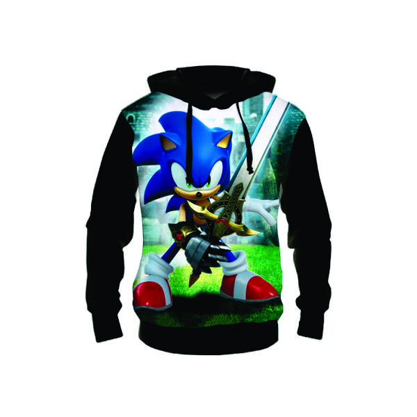 Blusa Moletom Flanelado Sonic Shadow Infantil