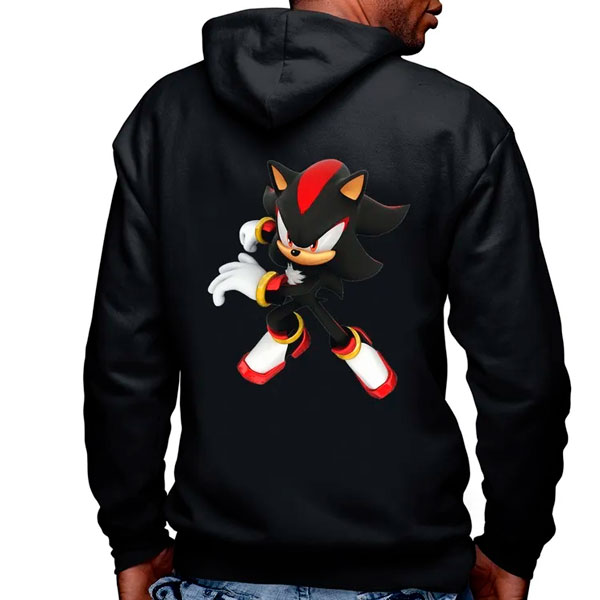 Ver Blusa-Moletom-Flanelado-Sonic-Shadow-Infantil