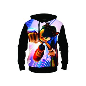 Blusa Moletom Flanelado Sonic Shadow Infantil4