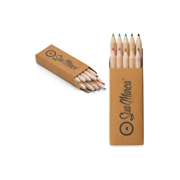 Kit Com 10 Mini Lápis De Cor/crafit Personalizados